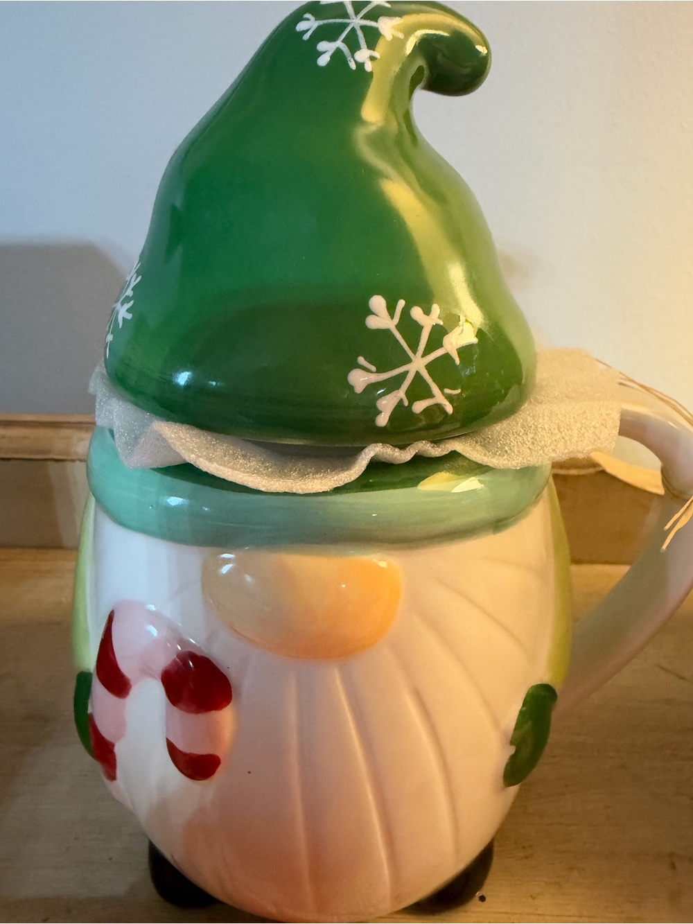 Tag Green Snowflake Gnome Ceramic Holiday Mug